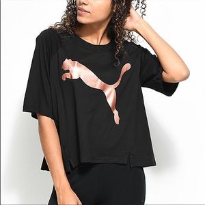 Puma | Tops | Puma Black Cropped Tee 